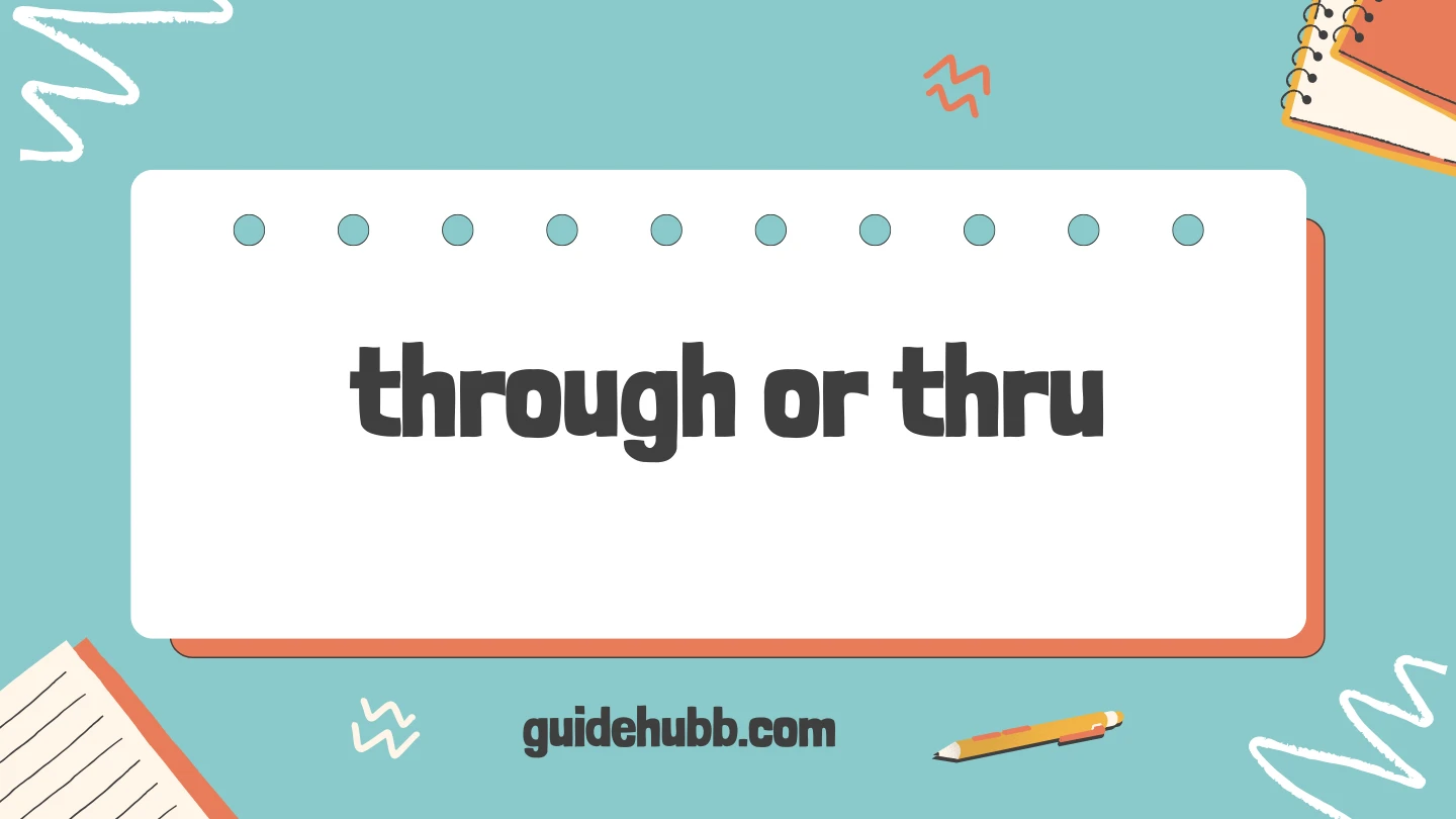 through or thru