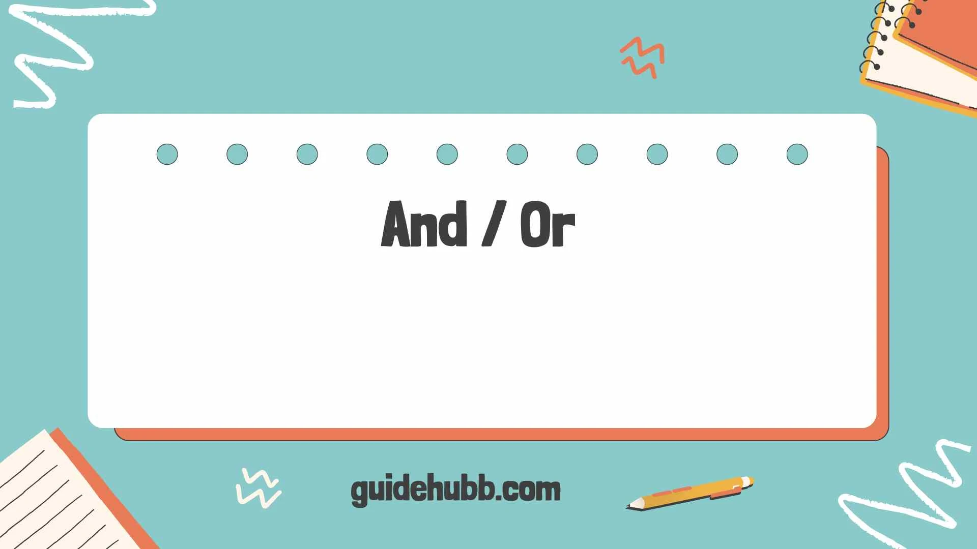 And / or