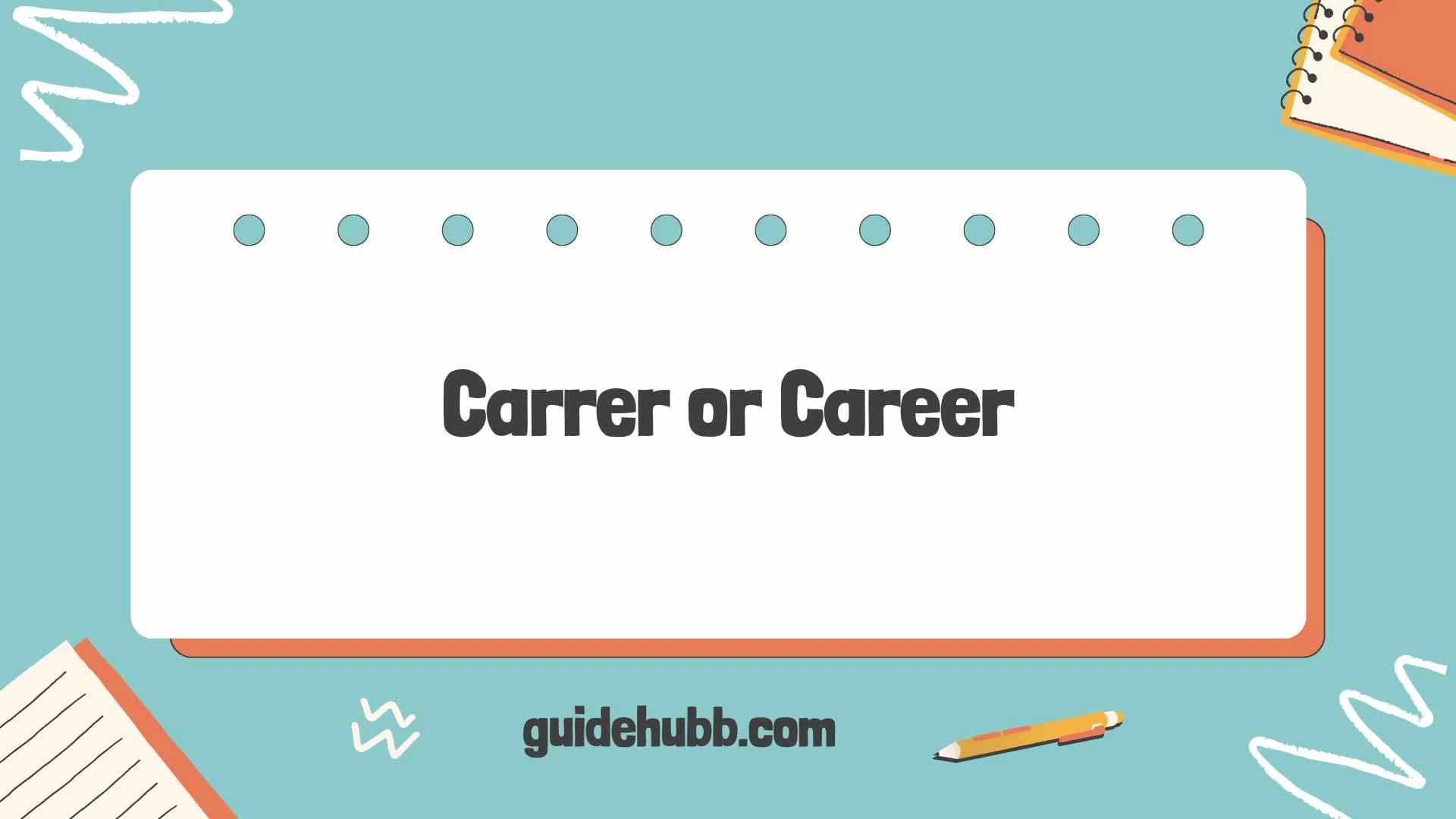 carrer or career