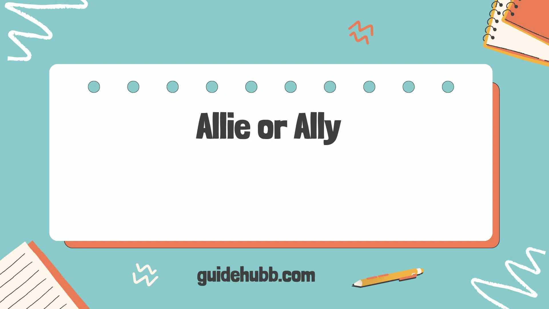 Allie or Ally