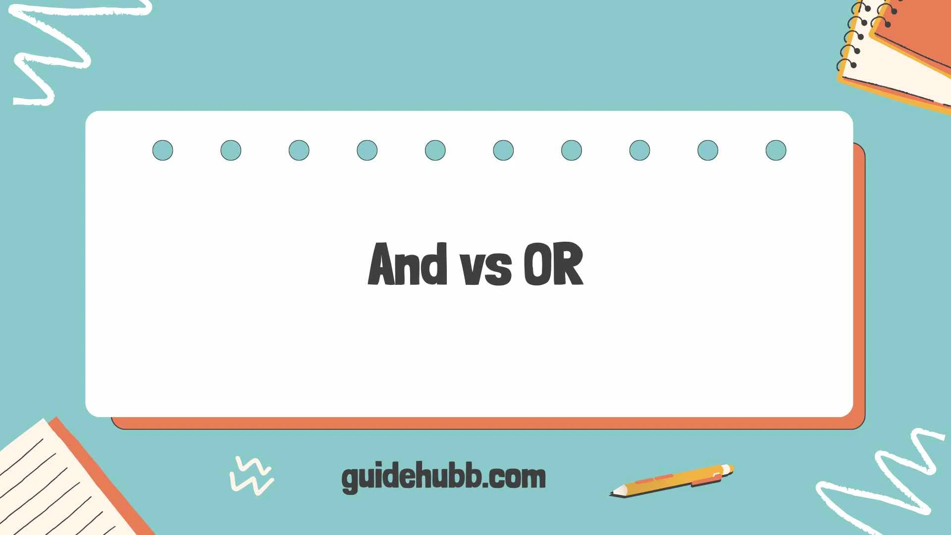 and vs or