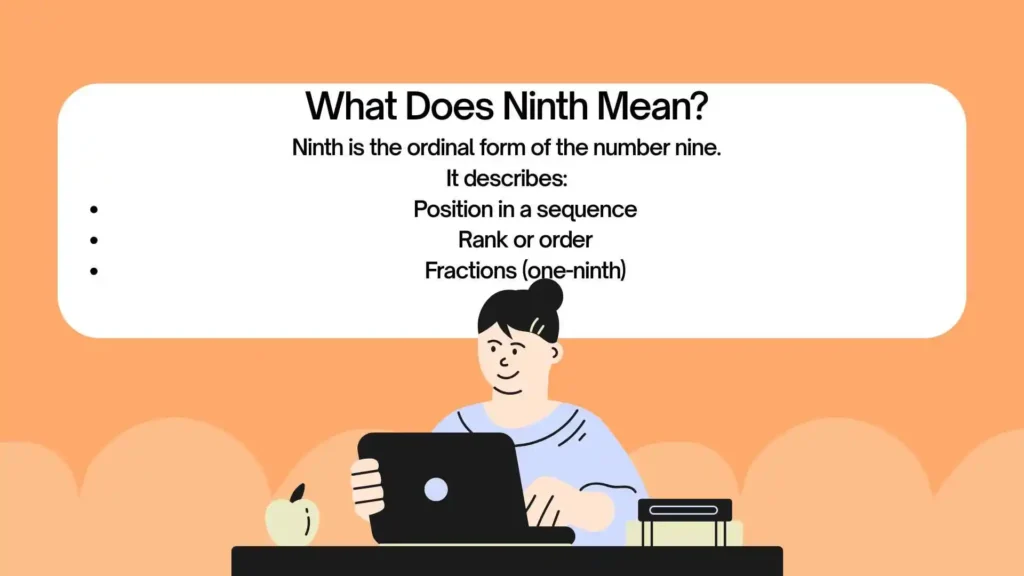 nineth or ninth