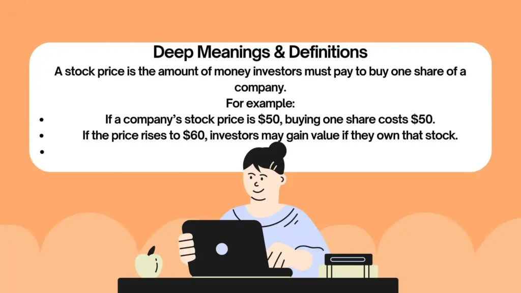 or stock price