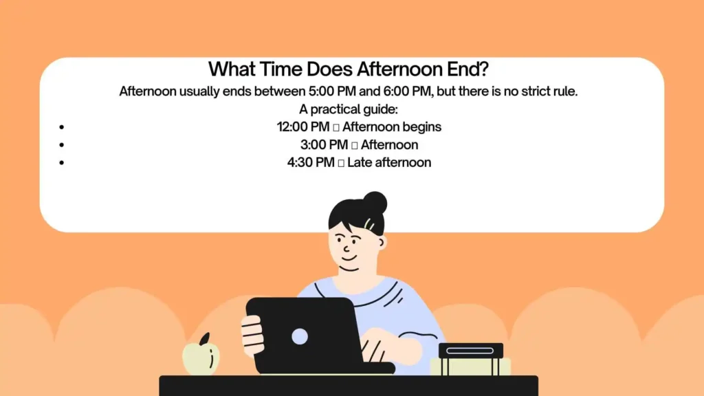 evening or afternoon